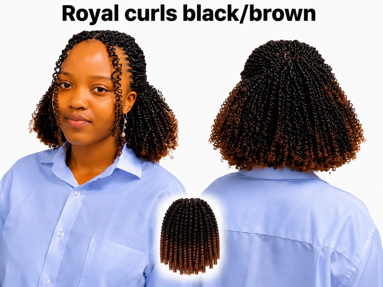 Royal Curls Black/brown hover